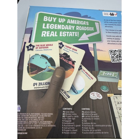 Zillionaires Road Trip USA Family Board Game Big Potato Game 2021 Age 8+ Sealed - Picture 7 of 10